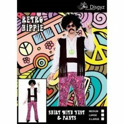 Retro Tassle Hippie Mens Costume