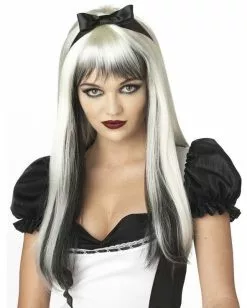 Enchanted Tresses Dark Alice Halloween Costume Wig