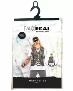 Faux Real Biker Tattoo Long Sleeve Top 7 Faux Real Biker Tattoo Long Sleeve Top -Men's Costumes Sales f113261 packaging