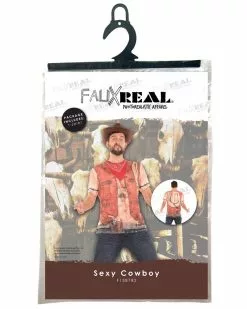 Faux Real Cowboy T-Shirt -Men's Costumes Sales f138782 packaging 1
