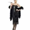 Black Flapper 1920s Womens Costume
