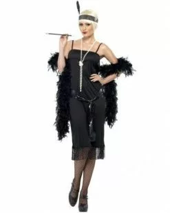 Black Flapper 1920s Womens Costume