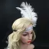 Silver Sequins 1920s Flapper Headpiece -Men's Costumes Sales gatsby headband silver 04