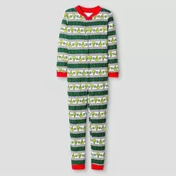 Classic Merry Christmas Family Pyjamas Set -Men's Costumes Sales grinch family pyjamas greenc
