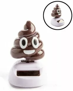 Smiling Poo Solar Dancer