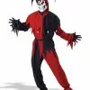 Red & Black Evil Jester Mens Costume 1 Red & Black Evil Jester Mens Costume -Men's Costumes Sales jester blackred 1