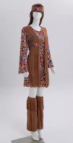 Hippie Love Peace 70s Womens Costume -Men's Costumes Sales k168b