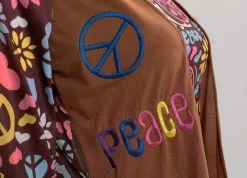 Hippie Love Peace 70s Womens Costume -Men's Costumes Sales k168e