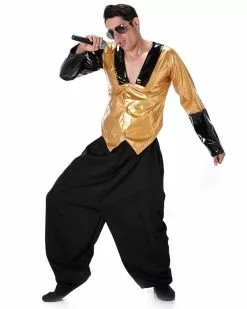 Rapper Gold Suit 80s Men's Costume