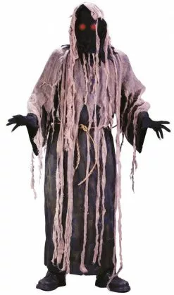 Gauze Zombie W/ Flashing Eyes Mens Costume -Men's Costumes Sales light up gauze zombie halloween costume