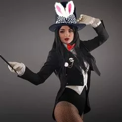 White Bunny Mad Hatter Accessory Set -Men's Costumes Sales mad hatter set with watch1