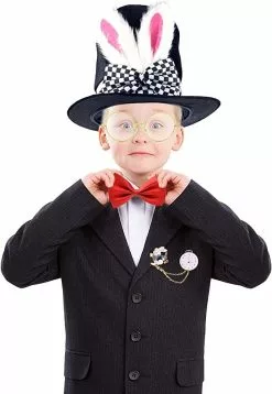 White Bunny Mad Hatter Accessory Set -Men's Costumes Sales mad hatter set with watch3