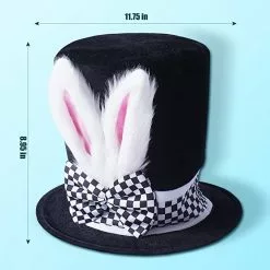 White Bunny Mad Hatter Accessory Set -Men's Costumes Sales mad hatter set with watche