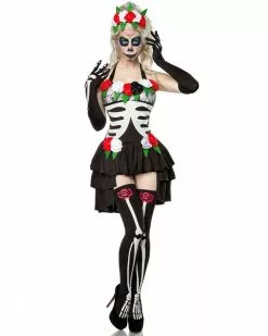 Mexican Skeleton Day Of Dead Womens Costume -Men's Costumes Sales mexican skeleton costume