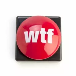 WTF Slammer Novelty Button -Men's Costumes Sales np wtfb 1