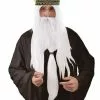 White Wizard Wig And Beard