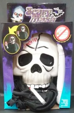 Smoker Skull Scary Face Mask -Men's Costumes Sales nzh0803