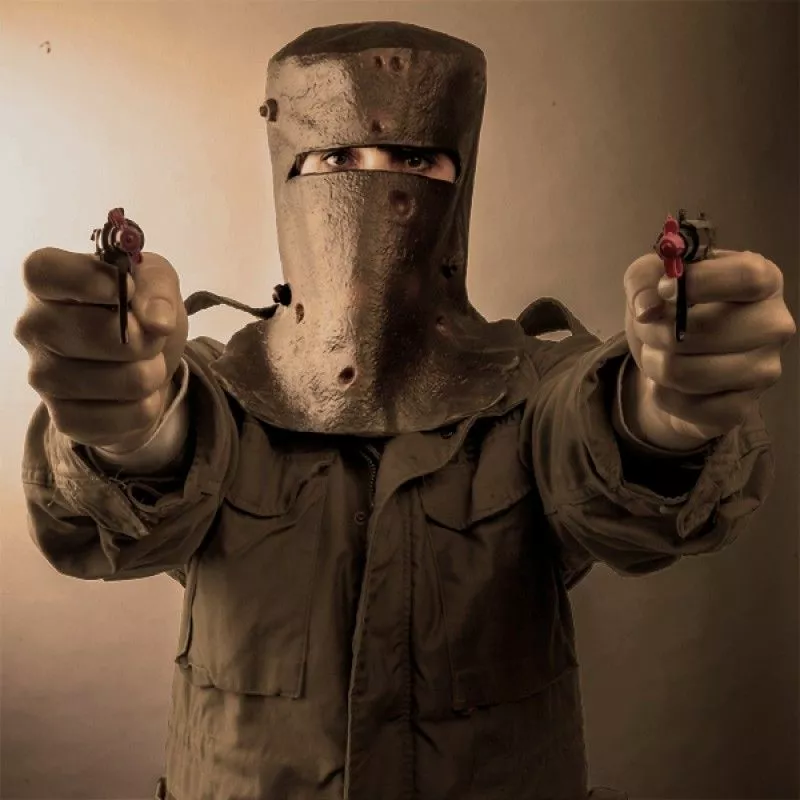 Madheadz Ned Kelly Helmet Party Mask 7 Madheadz Ned Kelly Helmet Party Mask - Image 5