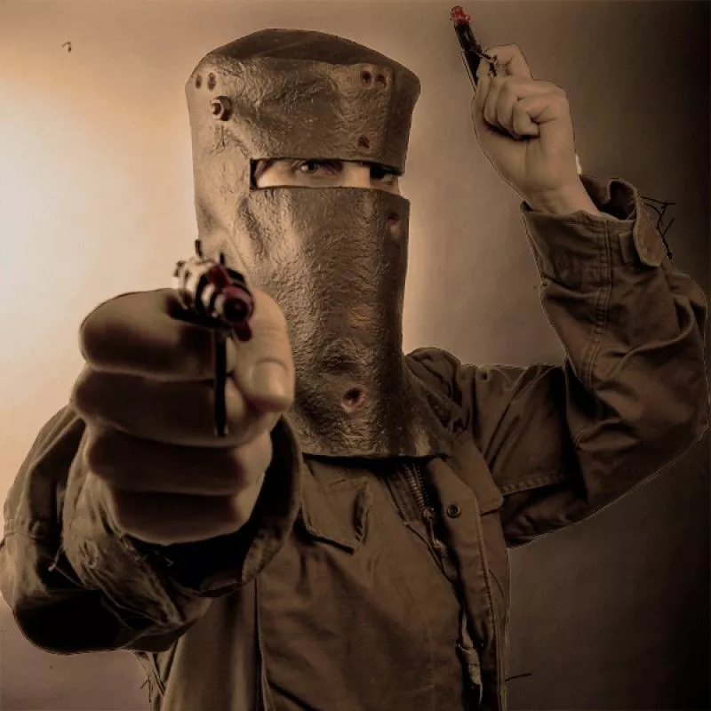 Madheadz Ned Kelly Helmet Party Mask 8 Madheadz Ned Kelly Helmet Party Mask - Image 6