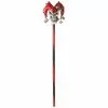 Psycho Jester RED BLACK Skull Cane -Men's Costumes Sales physco jester cane 1