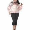 The Pink Satin Ladies Womens Jacket -Men's Costumes Sales pink ladies satin plus