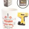 Tradie Mates Power Drill Mug -Men's Costumes Sales pp tm pd 88