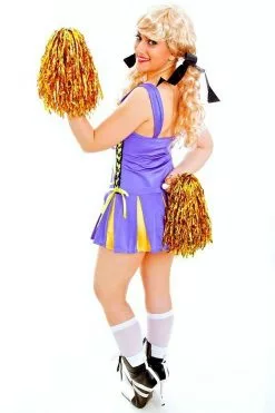 Purple Cheerleader Sports Costume