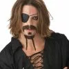 Rogue Pirate Dark Brown Mens Moustache -Men's Costumes Sales rogue moustache 1