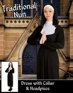 Traditional Nun Womens Costume