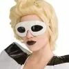 Lady Gaga White Retro Glasses -Men's Costumes Sales ru9970 lady gaga white 01 1