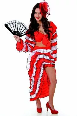 Spanish Senorita Dancing Womens Costume -Men's Costumes Sales spanish senorita can can dancer ladies woman costume 2