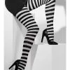 Black And White Striped Ladies Tights 2 Black And White Striped Ladies Tights -Men's Costumes Sales striped tights black white 42761