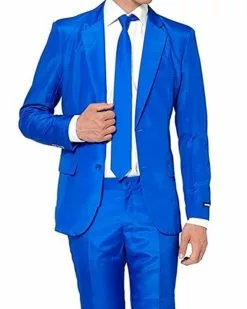 Suitmiester Solid Blue Mens Suit -Men's Costumes Sales suitmiester blue 2