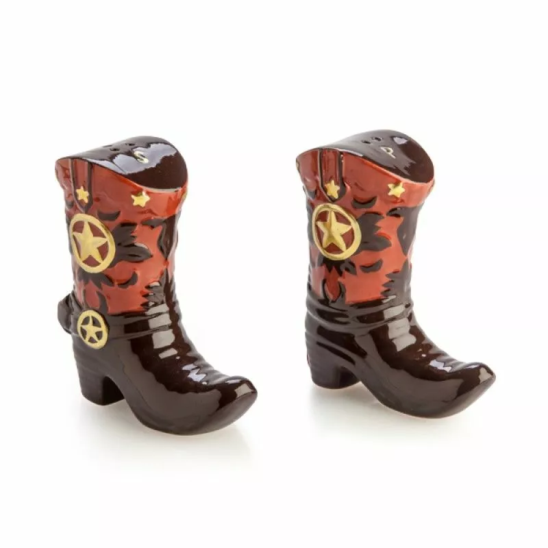 Cowboy Boots Salt & Pepper Set 4 Cowboy Boots Salt & Pepper Set - Image 2