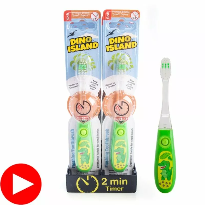 Flashing Dino Island Toothbrush 8 Flashing Dino Island Toothbrush - Image 6