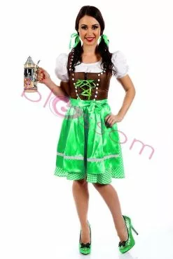 Traditional Oktoberfest Bavarian Costume -Men's Costumes Sales traditional green oktoberfest womens costume