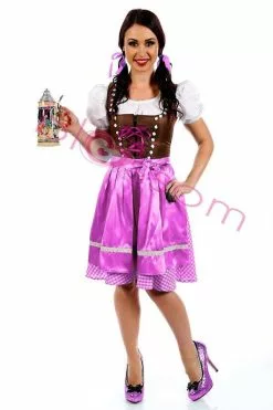 Traditional Oktoberfest Bavarian Costume -Men's Costumes Sales traditional purple oktoberfest womens costume
