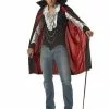 Mens Cool Vampire Fancy Dress Halloween Costume