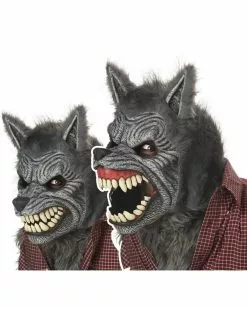 Werewolf Ani-Motion Adult Mask -Men's Costumes Sales werewolf mask