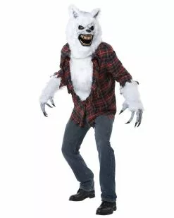 White Lycan Werewolf Mens Costume -Men's Costumes Sales white lycan costume 1